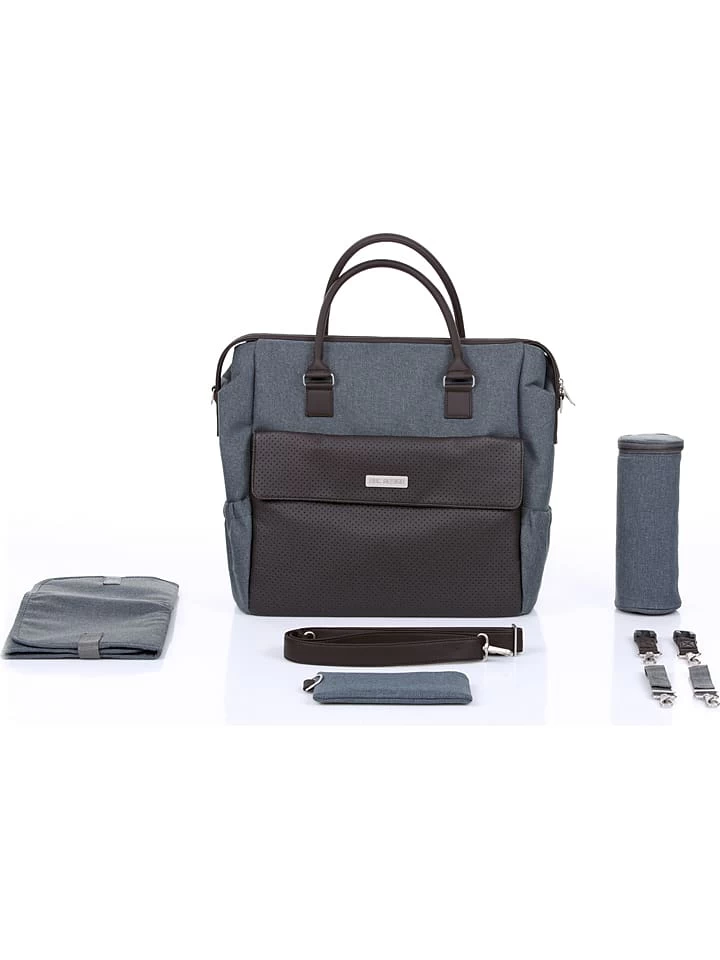 ABC Design Luiertas "Jetset" Grijs - (B)44 X (H)40,5 X (D)15 Cm 3 ABC Design Luiertas "Jetset" Grijs - (B)44 X (H)40,5 X (D)15 Cm - Afbeelding 3