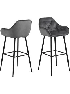 2-delige Set: Barkrukken "Brooke" Grijs - (B)52 X (H)104 X (D)53 Cm -Babyproduct winkel ac design 2 delige set barkrukken brooke grijs b 52 x h 104 x d 53 cm 6