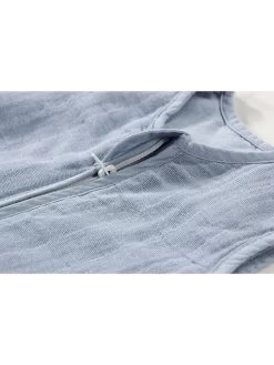 Alvi Mousseline Slaapzak Blauw 8 Alvi Mousseline Slaapzak Blauw -Babyproduct winkel alvi mousseline slaapzak blauw 3
