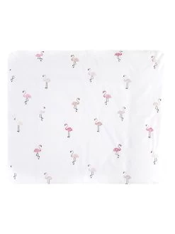Alvi Verschoonkussenhoes "Flamingo" Wit - (L)85 X (B)70 Cm