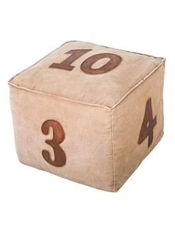 Kruk Beige - (L)45 X (B)45 X (H)38 Cm