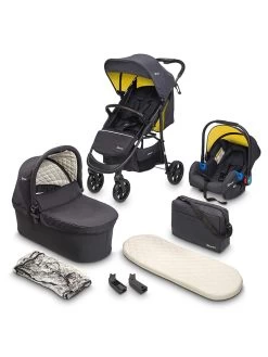 3-in-1 Combi-kinderwagen "Style 3 In1" Geel/zwart/antraciet