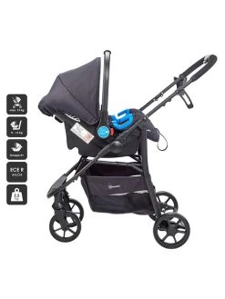3-in-1 Combi-kinderwagen "Style 3 In1" Geel/zwart/antraciet -Babyproduct winkel babygo 3 in 1 combi kinderwagen style 3 in1 geel zwart antraciet 5