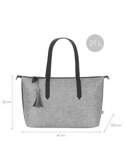 BabyMoov Luiertas "Champs-Elysées" Grijs - (B)47 X (H)30 X (D)20,5 Cm -Babyproduct winkel babymoov luiertas champs elysees grijs b 47 x h 30 x d 20 5 cm 2