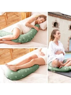 BabyMoov Voedingskussen "Wind" Groen -Babyproduct winkel babymoov voedingskussen wind groen 9