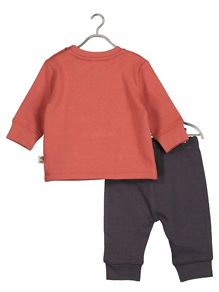 Blue Seven 2-delige Outfit Roestrood/antraciet 2 Blue Seven 2-delige Outfit Roestrood/antraciet - Afbeelding 2