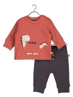 Blue Seven 2-delige Outfit Roestrood/antraciet