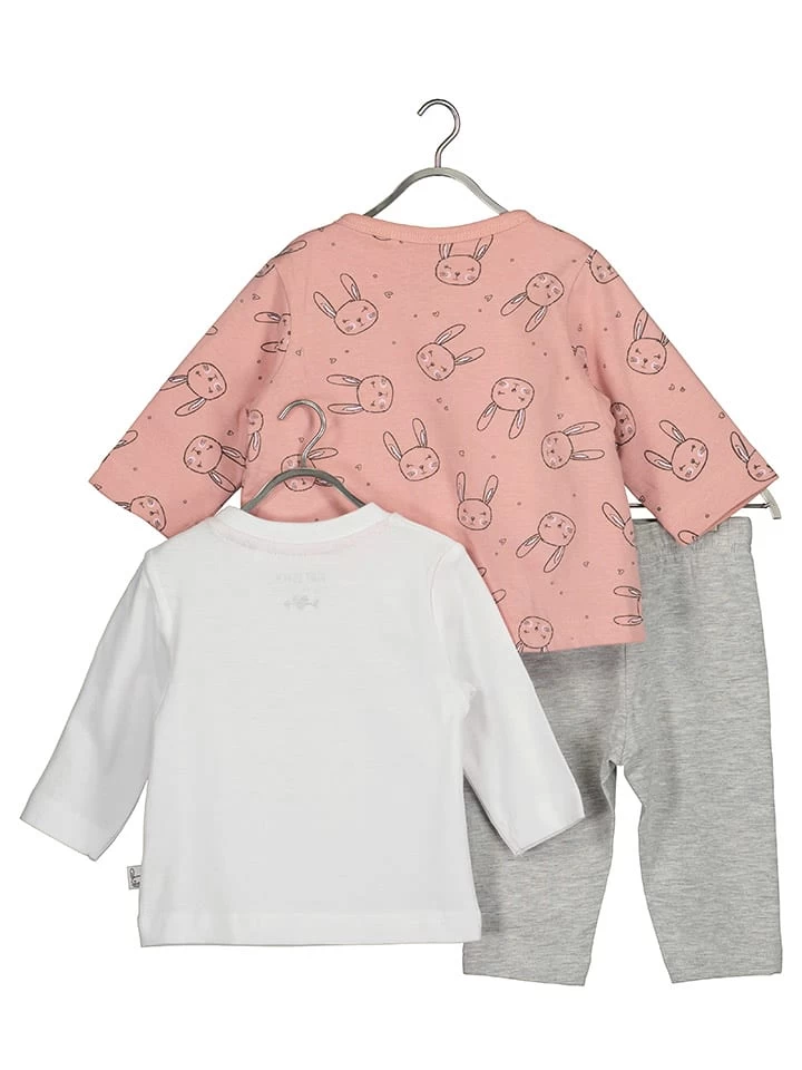 Blue Seven 3-delige Outfit Lichtroze/wit/grijs 2 Blue Seven 3-delige Outfit Lichtroze/wit/grijs - Afbeelding 2