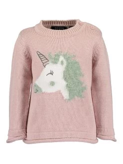 Blue Seven Trui Lichtroze/groen/wit