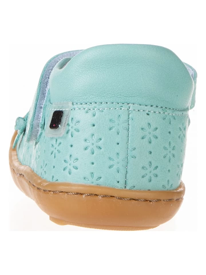 Leren Ballerina's Met Bandje Turquoise 3 Leren Ballerina's Met Bandje Turquoise - Afbeelding 3