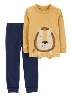 Carter's™ 2-delige Outfit Donkerblauw/geel