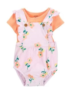 Carter's™ 2-delige Outfit Oranje/lichtroze