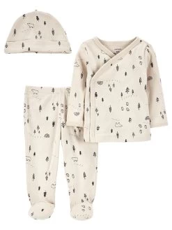 Carter's™ 3-delige Outfit Beige