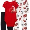 Carter's™ 3-delige Outfit Wit/rood/zwart