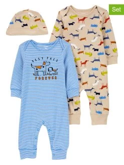 Carter's™ 3-delige Set: Pakjes En Muts Blauw/beige