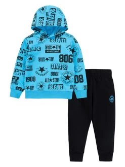 Converse 2-delige Outfit Blauw/zwart