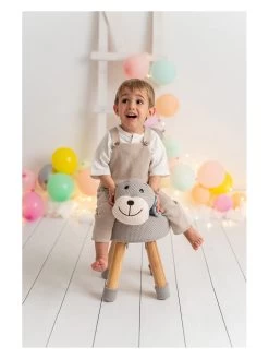 Kruk "Billy" Grijs - (H)40 X (H)45 X (D)20 Cm