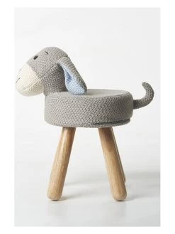 Kruk "Billy" Grijs - (H)40 X (H)45 X (D)20 Cm -Babyproduct winkel crochetts kruk billy grijs h 40 x h 45 x d 20 cm 4