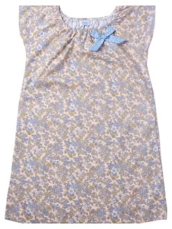 Jurk Geel/lichtblauw