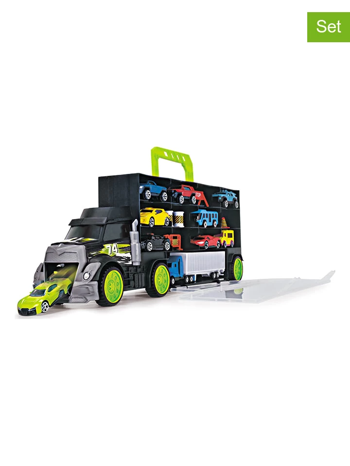 Dickie Autotransporter "Carry & Store" Met Accessoires - Vanaf 3 Jaar 1 Dickie Autotransporter "Carry & Store" Met Accessoires - Vanaf 3 Jaar