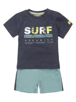 Dirkje 2-delige Outfit Blauw/lichtblauw