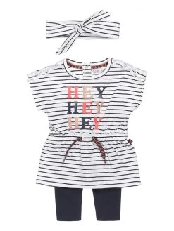 Dirkje 3-delige Outfit Wit/zwart