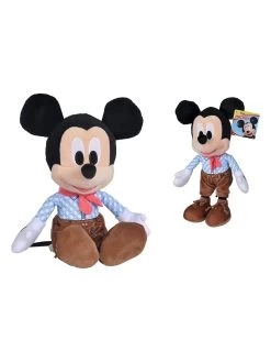 Pluchen Figuur "Mickey In Leren Broek" - Vanaf De Geboorte - (H)25 Cm