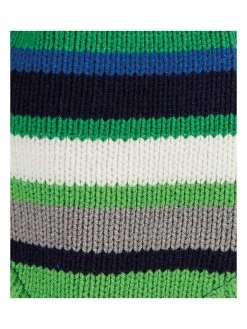 Gebreide Muts Groen/wit/blauw -Babyproduct winkel doll gebreide muts groen wit blauw 2