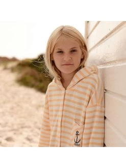 Badjas "Ahoy" Crème/beige -Babyproduct winkel ebbe badjas ahoy creme beige 2