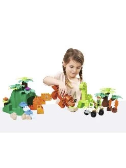 ECOIFFIER 87-delige Bouwstenenspeelset "Dinoland" Groen - Vanaf 18 Maanden -Babyproduct winkel ecoiffier 87 delige bouwstenenspeelset dinoland groen vanaf 18 maanden 2