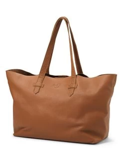 Elodie Details Leren Luiertas Lichtbruin - (B)39 X (H)31 X (D)16 Cm