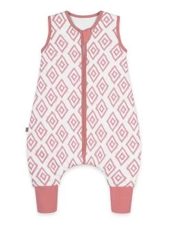 Babyslaapzak Met Voetjes Wit/lichtroze