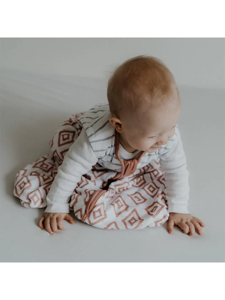 Babyslaapzak Wit/lichtroze 2 Babyslaapzak Wit/lichtroze - Afbeelding 2