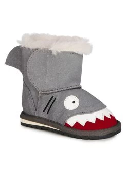 EMU Leren Kruipschoenen "Shark Walker" Grijs