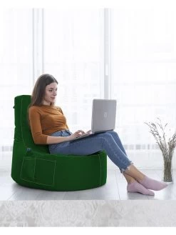 Zitzak "Eva" Groen - (B)70 X (H)80 Cm -Babyproduct winkel evila zitzak eva groen b 70 x h 80 cm 3