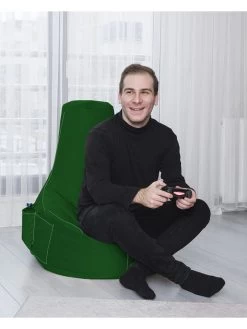 Zitzak "Eva" Groen - (B)70 X (H)80 Cm -Babyproduct winkel evila zitzak eva groen b 70 x h 80 cm 4