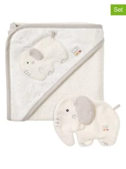 Fehn 2-delige Badmodeset "Olifant" Crème