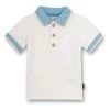 Poloshirt Crème/lichtblauw