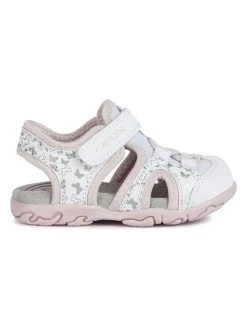 Geox Enkelsandalen "Flaffee" Wit/zilverkleurig