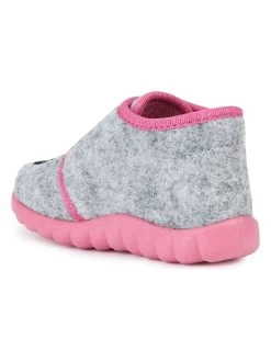 Geox Pantoffels "Zyzie" Grijs/roze -Babyproduct winkel geox pantoffels zyzie grijs roze 2