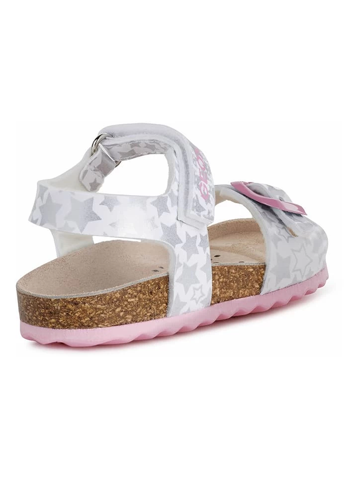 Geox Sandalen "Chalki" Wit/zilverkleurig 4 Geox Sandalen "Chalki" Wit/zilverkleurig - Afbeelding 4