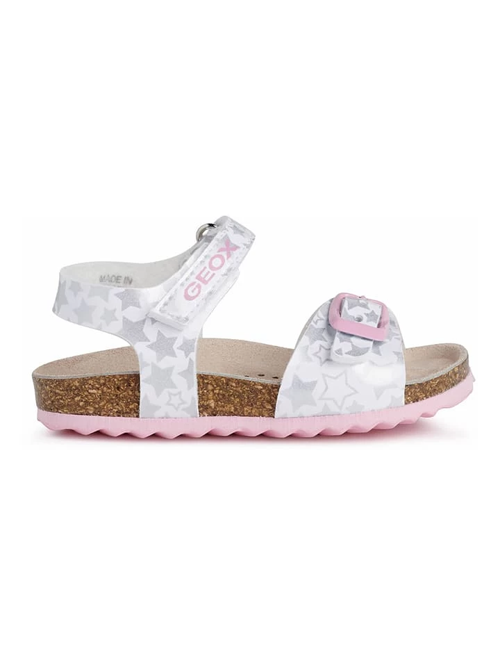 Geox Sandalen "Chalki" Wit/zilverkleurig 1 Geox Sandalen "Chalki" Wit/zilverkleurig