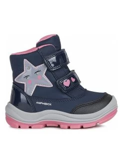 Geox Winterboots "Flanfil" Donkerblauw/lichtroze