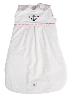 Babyslaapzak "Golf" Lichtroze/wit