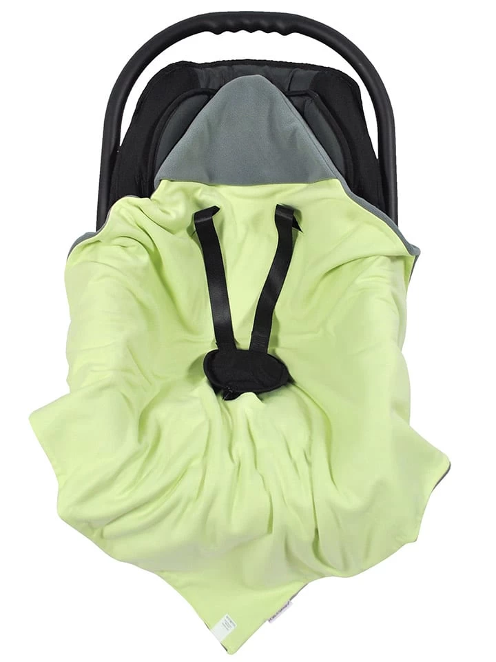 Zomer-inbakerdoek Lichtgroen/grijs - (L)70 X (B)70 Cm 2 Zomer-inbakerdoek Lichtgroen/grijs - (L)70 X (B)70 Cm - Afbeelding 2