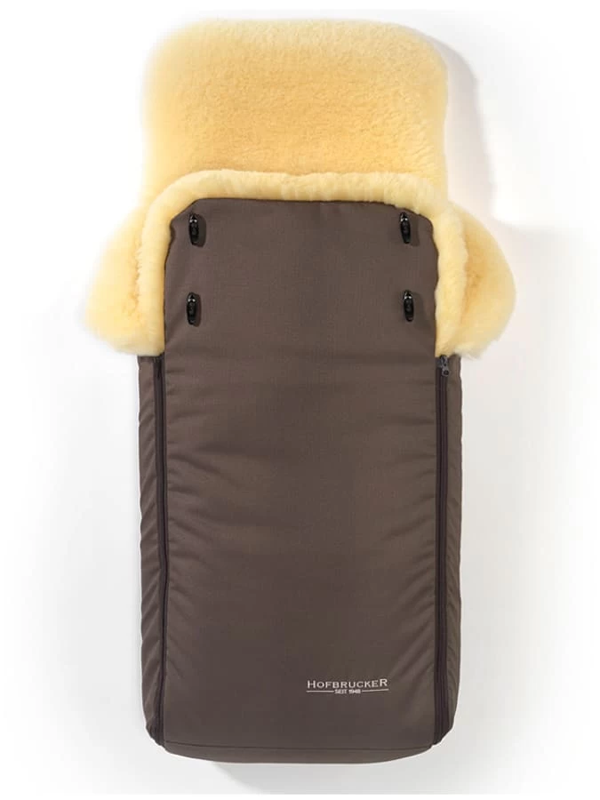 Voetenzak Met Lamsvacht "Luxus" Bruin - (L)95 X (B)34 Cm 1 Voetenzak Met Lamsvacht "Luxus" Bruin - (L)95 X (B)34 Cm