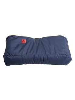 Handwarmer Met Lamsvacht "Biggy" Donkerblauw - (L)22x (B)45 Cm