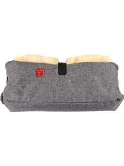 Handwarmer Met Lamsvacht "Biggy" Grijs - (L)45 X (B)22 Cm