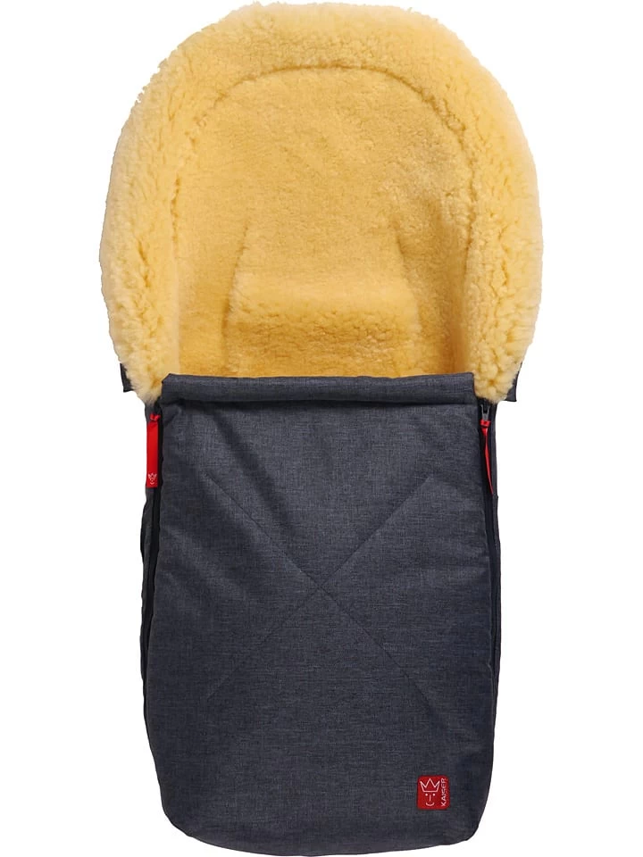 Knuffelzak Met Lamsvacht "Emmi" Donkerblauw - (L)80 X (B)37 Cm 1 Knuffelzak Met Lamsvacht "Emmi" Donkerblauw - (L)80 X (B)37 Cm