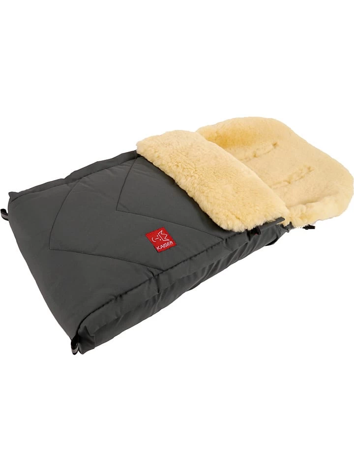 Voetenzak Met Lamsvacht "Duub" Antraciet - (L)88 X (B)47 Cm 2 Voetenzak Met Lamsvacht "Duub" Antraciet - (L)88 X (B)47 Cm - Afbeelding 2